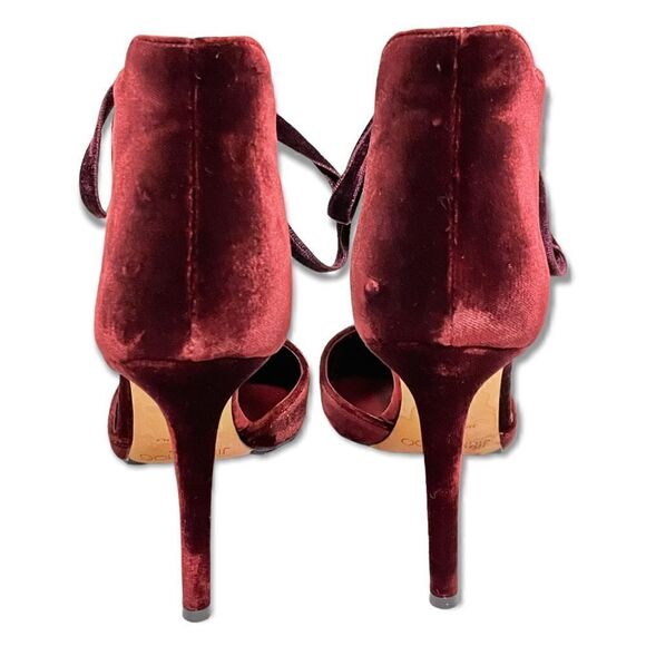 Jimmy Choo Velvet lace-up Tie Heels |Size:IT38| - Picture 6 of 12